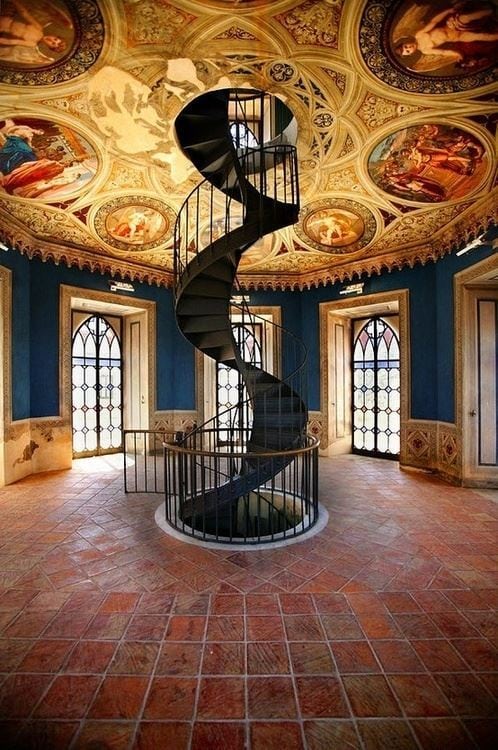 spiral staircase of spirals of luxury