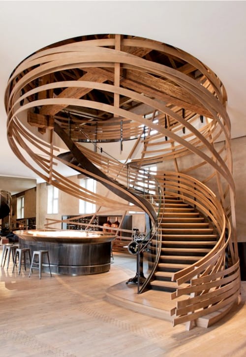 spiral staircase of spirals of luxury