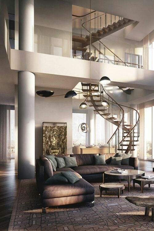 spiral staircase of spirals of luxury