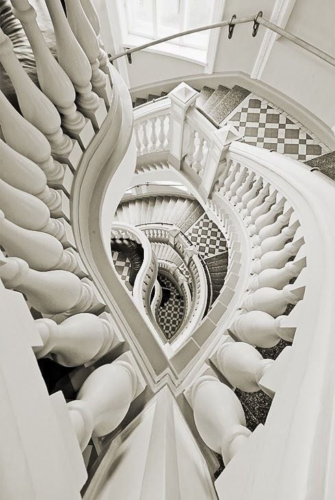 spiral staircase of spirals of luxury