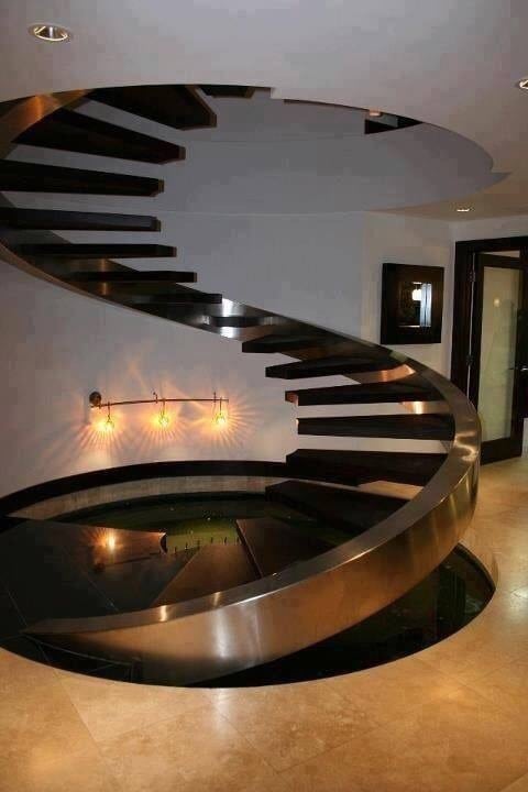 spiral staircase of spirals of luxury